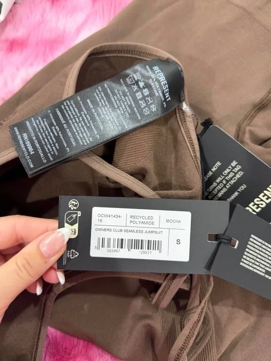 Represent Jumpsuit Mocha New with Tags Small - Picture 4 of 5